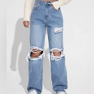 Wide leg jeans